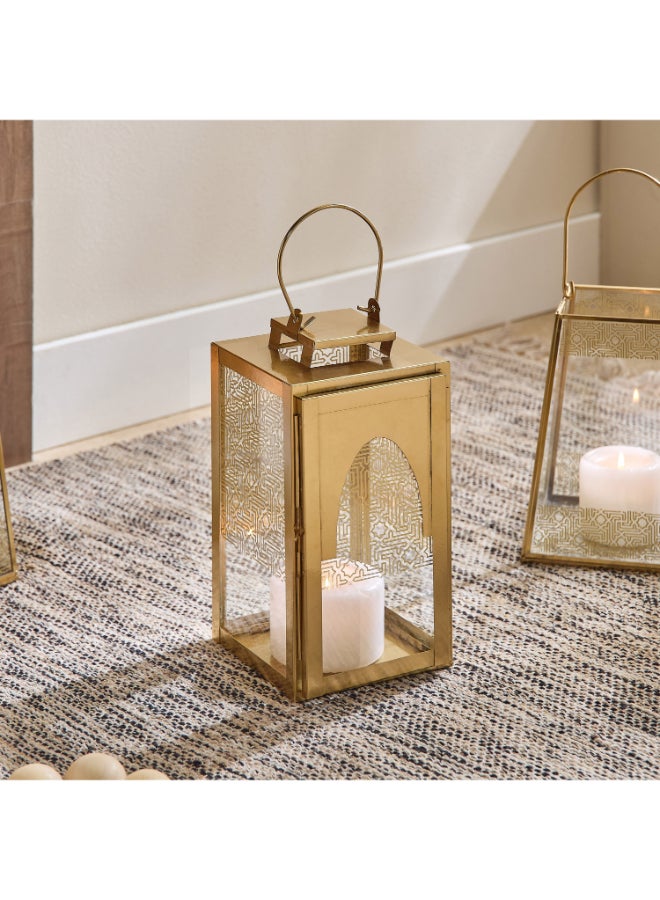 Home Box Skyline Mirage Metal Lantern - 13x13x25 cm - Image 1